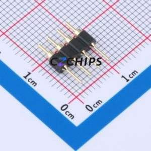 XDZ254C-1-04-Z-3.0-G1 Pin Header Through hole Component (THT),P=2.54mm Connector 1x4P 2.54mm 2.54mm Round Pin - Product Image 2