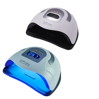 Lampe à ongles UV LED professionnelle 380W SUN X23 MAX - Séchoir à ongles de la plus haute puissance pour tous les gels avec capteur intelligent et poignée portable