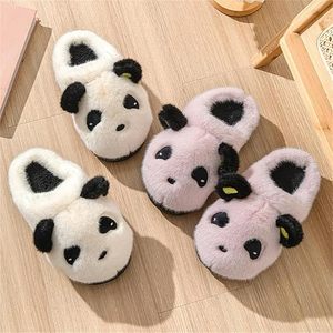 Mignonnes pantoufles en peluche <span class=keywords><strong>panda</strong></span>, chaudes et douces, pantoufles d'animaux pour enfants, pantoufles d'hiver, intérieur/extérieur - Product Image 3
