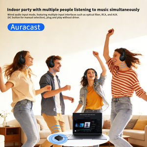 Combinación de Transmisor y Auriculares (1 a 2) con Función Auracast para Fiestas/Reuniones, Auriculares y Transmisor Inalámbricos - Product Image 4