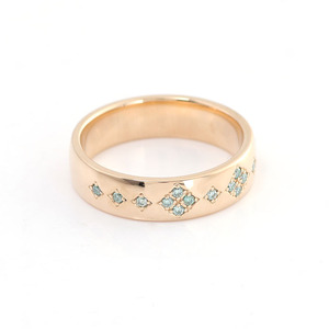 Offre Spéciale anneau de mariage 14k jaune réel or pour mari et femme de mariage bague de fiançailles - Product Image 2