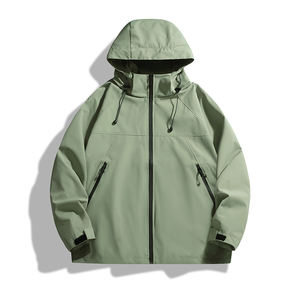 Logo personnalisé charge extérieure vêtements à coque souple veste pour hommes 2025 printemps automne nouveaux vêtements de sport coupe-vent et éclaboussures d'eau - Product Image 1