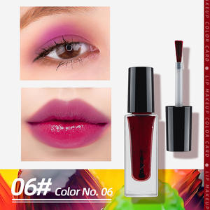 Tinte de 7 colores con tu logotipo de alta calidad con pincel, <span class=keywords><strong>tinta</strong></span> hidratante, resistente al agua, líquido de larga duración <span class=keywords><strong>para</strong></span> <span class=keywords><strong>labios</strong></span> <span class=keywords><strong>y</strong></span> <span class=keywords><strong>mejillas</strong></span> - Product Image 6