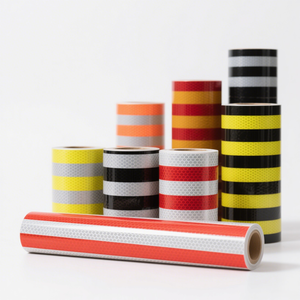 PVC Reflective Warning Tapes for Workshop <b>Floor</b> Partition & Division Marking Hazard Flagging Tape - Product Image 5