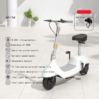 Scooter Eléctrico Plegable Portátil Chino Importado con Asiento, Apto para Adultos, Motor de 560W, Frenos Electrónicos, Alcance de 40km