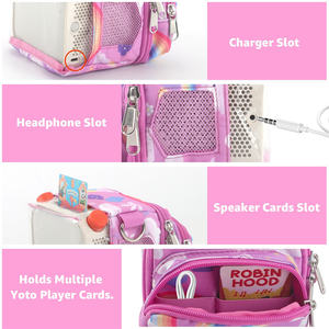 Étui de transport pour lecteur Yoto enfants haut-parleur sac fourre-tout pour cartes de <span class=keywords><strong>livre</strong></span> <span class=keywords><strong>Audio</strong></span> Portable Mini étui Transparent pour Radio - Product Image 5