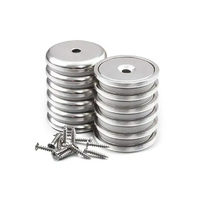Aimants de lumière de roche Forte Force de traction Puissance Aimant de pot permanent en néodyme Aimant de pot à trou fraisé