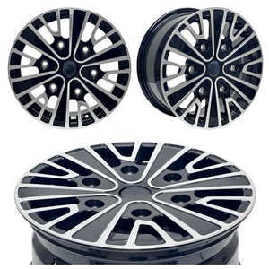 Rines de Aleación con Acabado Negro Mecanizado de 16-20 Pulgadas 5x100/5x112/5x108/6x130 Multirradio para Audi A3 Golf Seat <span class=keywords><strong>Leon</strong></span> Jagua - Product Image 4