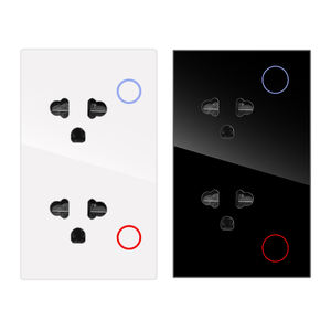 Pérou thaïlande Standard Double prise Tuya Smart WiFi 15A PC panneau <span class=keywords><strong>de</strong></span> verre pour <span class=keywords><strong>salle</strong></span> <span class=keywords><strong>de</strong></span> <span class=keywords><strong>bain</strong></span> Alexa Google Home commande vocale niveau IP66 - Product Image 3