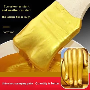 Vernice a base d'acqua lamina d'oro lucida <span class=keywords><strong>con</strong></span> effetto diamante per parete esterna placca per calligrafia in marmo vernice e verniciatura a polvere dorata - Product Image 1