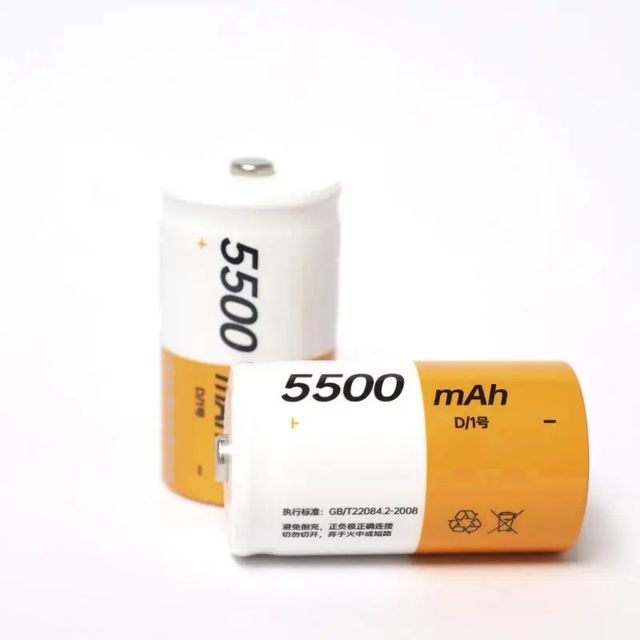 Rechargeable D Cells 5500mAh 1.2V Ni-MH High Capacity High Rate Battery for Consumer Electronics & Toys