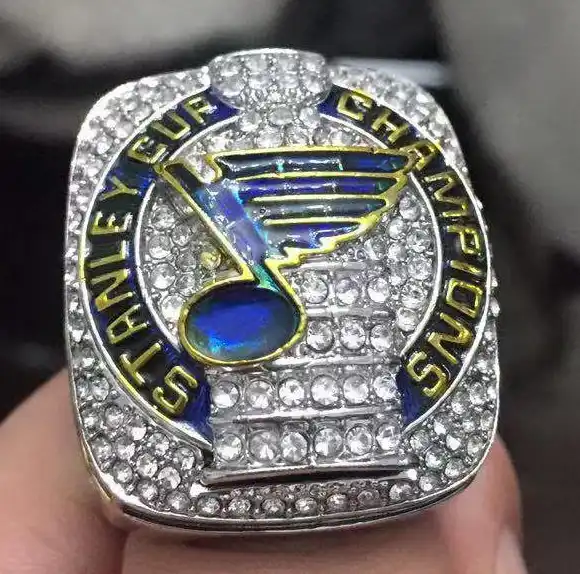 2019 Stanley Cup Replica Signed from the Whole St. Louis Blues