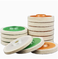 Disques de polissage en feutre fin Fortunebrasive de 4-5 pouces (100-125 mm) pour l'acier inoxydable, les bijoux, le verre et la finition des miroirs