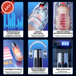 HLYC Voll automatischer elektrischer männlicher Masturbation strainer Interne Heizung TPE ABS Material CE-zertifizierter Real Sex Feel Vibrator - Product Image 4