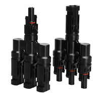 2024 nuevo tipo Solar Oem personalizado impermeable 3 en 1 1000V DC T rama Solar PV Cable conector para Panel Solar