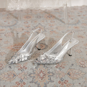 Chaussures à talons fins et bas sexy pour femmes, pour mariage, soirée et cérémonie - Product Image 1