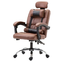 Fauteuil de Bureau de Direction en Similicuir de Haute Qualité Zéro Gravité, Chaise d'Ordinateur, Prix Spécial, Chaise Pivotante Relax pour Pause Déjeuner avec Repose-Pieds