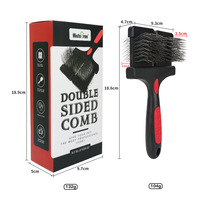 Brosse de toilettage pour animaux de compagnie, chien, chat, brosse à poils fins en métal, pour enlever les poils, nettoyer le sous-poil, accessoires, produits, fournitures
