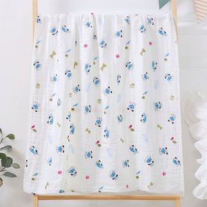 Custom Pattern Baby Bedding Cotton Bamboo Swaddle Wrap Woven Technics Child Baby <b>Muslin</b> Swaddle <b>Blankets</b> - Product Image 5