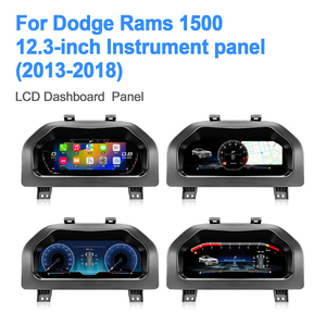 NaviHua สำหรับ Dodge RAM ปี 2013-2018 อัปเกรดระบบ Linux สำหรับรถยนต์ รองรับ Carplay จอแสดงผลดิจิตอลในรถยนต์ หน้าปัด LCD อัตโนมัติ ชุดหน้าปัดแบบดิจิตอล จอแสดงผลเสมือนจริง - Product Image 3