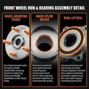 Roulement de <span class=keywords><strong>roue</strong></span> à faible bruit HJDP, unité de <span class=keywords><strong>moyeu</strong></span> de <span class=keywords><strong>roue</strong></span> de 3,95 kg, pièces de châssis robustes pour l'assemblage du <span class=keywords><strong>moyeu</strong></span> de <span class=keywords><strong>roue</strong></span> avant Toyota - Product Image 4