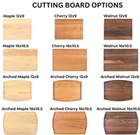 Planche à découper en bois gravée sur mesure avec logo, en érable, noyer ou cerisier, pour la cuisine, les cadeaux, le camping, les barbecues et les grillades