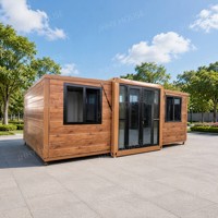 Maison conteneur pliable et extensible 20FT 40FT, 2-4 chambres, maison mobile préfabriquée, mini-maison moderne, maisons conteneurs extensibles
