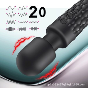18 Jouets sexuels, puissant masseur à baguette avec 10 modes de vibration, étanche, silencieux, rechargeable par USB, jouets sexy pour femmes - Product Image 4