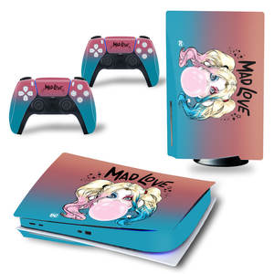 Protector de Vinilo para Consola <span class=keywords><strong>PS5</strong></span>, Calcomanía para Playstation 5 y 2 Fundas para Controles - Product Image 2