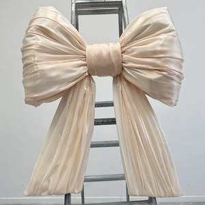 Moños Decorativos Navideños N-446, Moño Gigante de Tela Hecho a Mano con Diseño de Mariposa en Dorado y Rojo para Decoración de Escaparates - Product Image 5