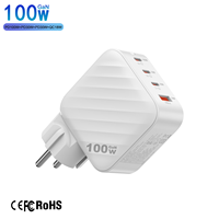 IBD Gan Multi 4 Port Portable Voyage Super Rapide Chargeur Type c PD PPS Usb a QC3.0 100w Chargeur Mural pour Téléphone Portable Ordinateur Portable
