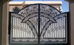 Hermosa Puerta <span class=keywords><strong>de</strong></span> <span class=keywords><strong>Hierro</strong></span> Forjado con Control Remoto, Puerta <span class=keywords><strong>de</strong></span> Entrada <span class=keywords><strong>de</strong></span> <span class=keywords><strong>Hierro</strong></span> <span class=keywords><strong>para</strong></span> Casa y Jardín, Reja <span class=keywords><strong>de</strong></span> Seguridad, Puertas Corredizas y Batientes <span class=keywords><strong>de</strong></span> <span class=keywords><strong>Hierro</strong></span> - Product Image 5