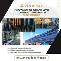 Vinopro Refroidisseurs à vin professionnels personnalisés de 50L Réfrigérateur à bière intelligent Cave à vin Réfrigérateur à boissons 22 bouteilles