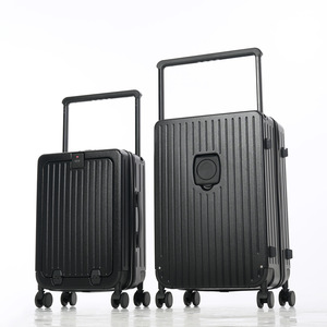 Valise pour ordinateur portable à ouverture frontale, 20 pouces, bagage cabine, 24 pouces, antichoc, avec serrure à combinaison, roulettes pivotantes à 360 degrés - Product Image 4