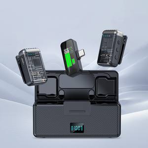 Nuevo Micrófono Inalámbrico Magnético con Iluminación LED, Diseño Portátil para Grabación en Vivo, Videos Cortos, Entrevistas, Reducción de Ruido - Product Image 1