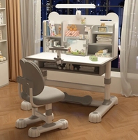 Meubles nordiques en bois pour enfants en bois réglable étudiant écriture enfants étude bureau Tables et ensemble de chaises