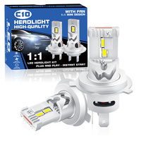 Kaidengzhe Großpackung 2 Stück Auto-Halogenlampe H4 64W 6000K Canbus Plug & Play 12V IP67 Wasserdichte Beleuchtung
