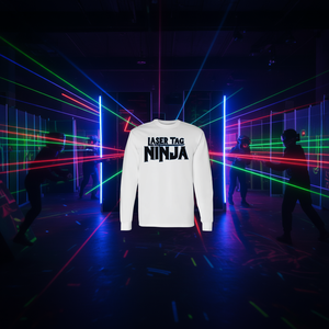 T-shirt à manches longues Laser Tag Ninja avec design graphique premium pour les joueurs - Product Image 3