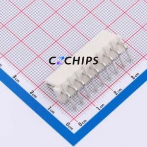 VH-9AWT Wire-to-Board Pin Header Bent Lead Through Hole,P=3.96mm Connector 1x9P 3.96mm Right Angle Insert 9P - Product Image 2