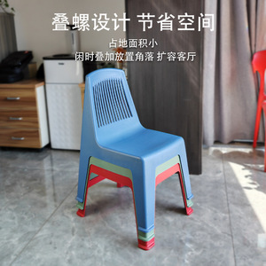 Hengfeng Plastic <b>Chair</b> With Backrest Thickened For Adults Outdoor Garden Use - Product Image 5