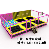 Nouveau parc de trampolines de divertissement pour trampoline combiné mini trampoline commercial pour enfants avec piscine à balles disponible au Gabon
