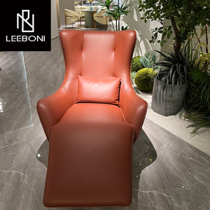 Aangepaste Indoor Stalen Basis Uniek Design Woonkamer Stoel Bank Moderne Elegante Luxe Lederen Of Stof <span class=keywords><strong>Chaise</strong></span> <span class=keywords><strong>Lounge</strong></span> - Product Image 4