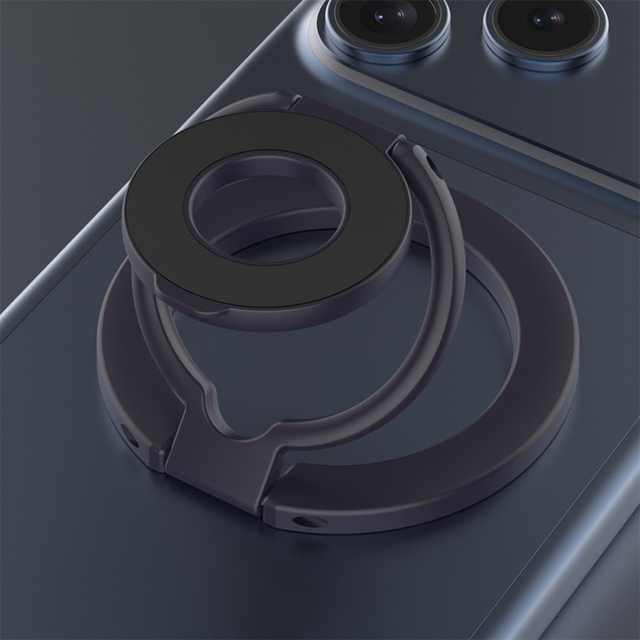 Universal Removable Metal Strong Magnetic Phone Support Finger Ring Holder Grip with Stand Custom Logo for Magnetic Charging