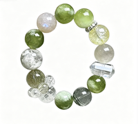 Bracelet enveloppant en forme de boule avec cristaux et strass, à caractéristiques ethniques, pour femmes, cadeau élégant