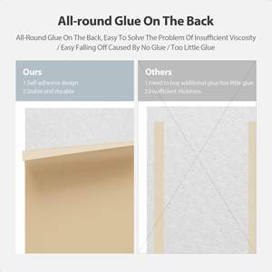 Panneaux acoustiques en PET - Panneaux acoustiques en mousse acoustique à haute densité autocollants, panneaux muraux rectangulaires pour la maison, le bureau et les jeux - Product Image 3