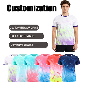 Camisetas de Fútbol Personalizadas, Transpirables, de Secado Rápido, Uniformes de Fútbol, Camisetas de Clubes de Fútbol, Camisetas de Fútbol para Hombre - Product Image 1