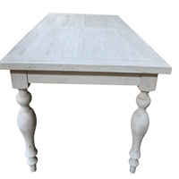 Meubles de maison de luxe de style américain de haute qualité, table de salle à manger en bois recyclé massif 8 places