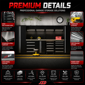 JZD Factory Workshop <strong>Cabinet</strong> Metal Garage Corner Solution Storage Steel Workbench With <strong>Drawers</strong> <strong>Tool</strong> <strong>Cabinet</strong> - Product Image 5