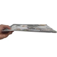 Pelana-dijahit atau distaples 29*21CM kustom Soft Cover buku Menu buku cetak