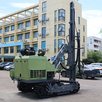 Foreuse DTH sur chenilles Yuchai Cummins, type export, 70 kW, profondeur 30 m, avec moteur de pompe de boîte de vitesses, haute efficacité énergétique